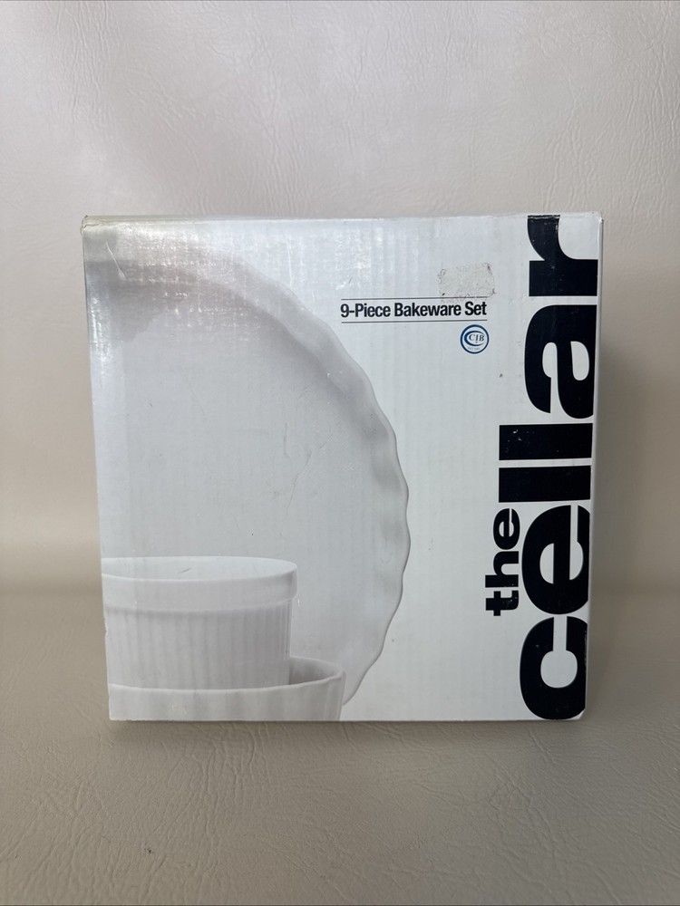 The Cellar 9-Piece Bakeware White Set