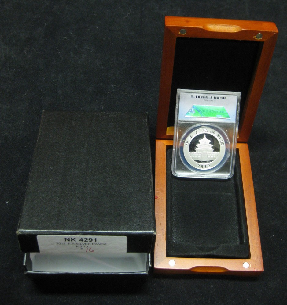 China 2012, ANACS MS70, FIRST Release, 10 Yuan, 1 OZ. SILVER PANDA