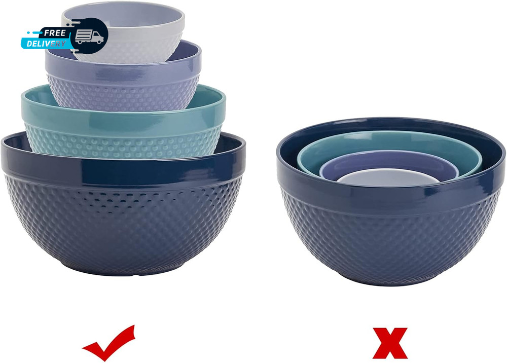 4Pcs Display Stands for Pyrex Mixed Cinderella Bowls Stacker Stacking Rings