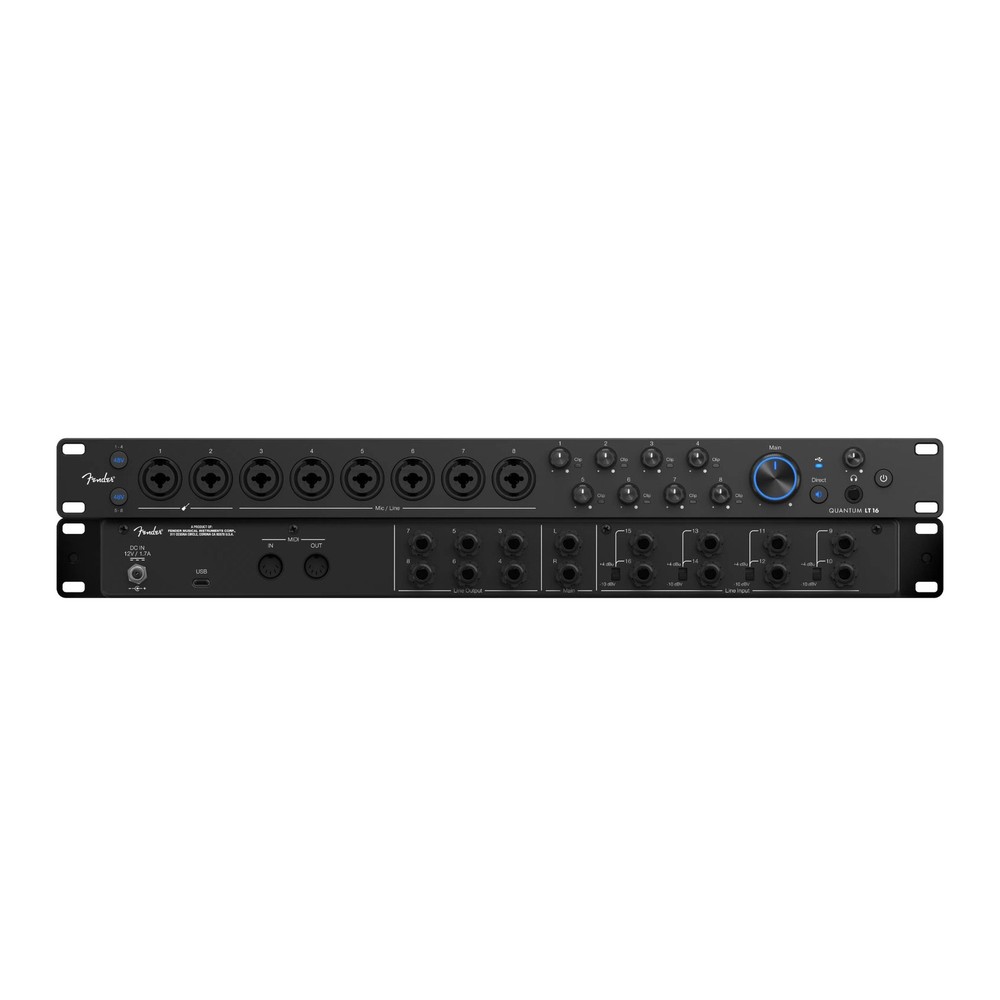 Fender Studio Quantum LT 16 USB-C Audio Interface with 8 MAX-HD Mic Preamps