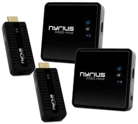 Nyrius ARIES Prime Wireless HDMI Transmitter & Receiver System - 2 Pack