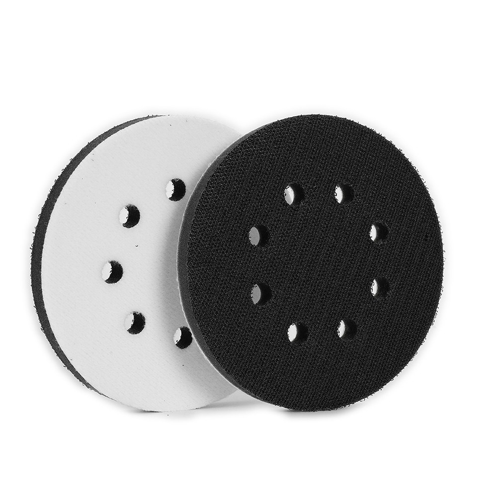 125Mm Sponge Interface Pad 2PCS 8-Hole Hook&Loop Inch Pads Soft Useful