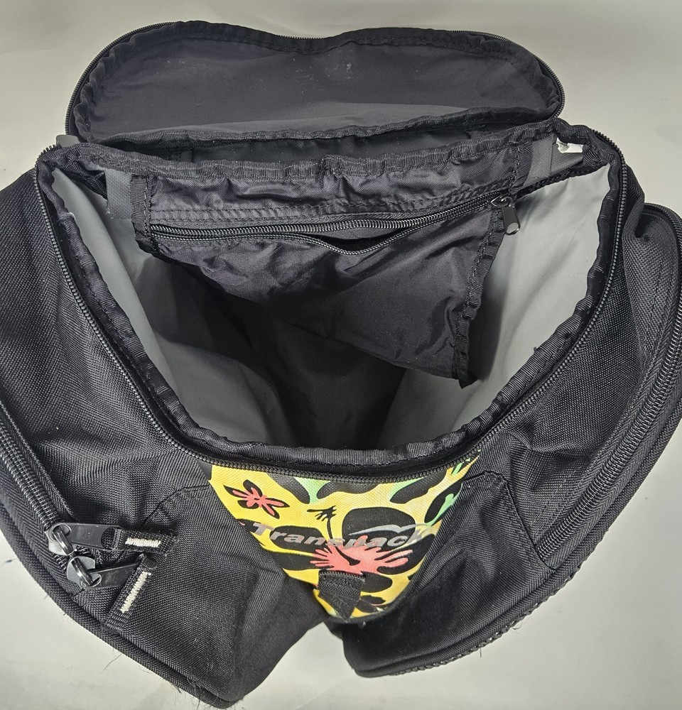 Transpack Ice Skate Backpack Yellow Floral