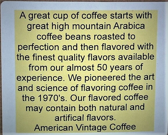 Organic Decaffeinated Colombian 10oz ground Medium Bold Roast
