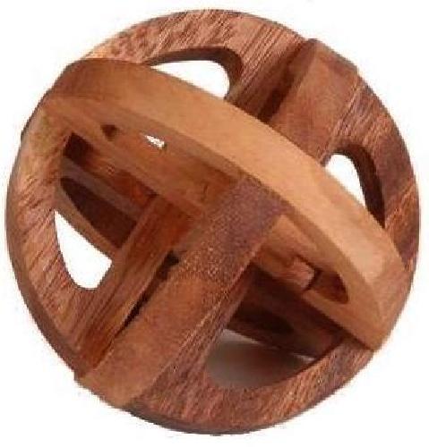 Rolling Globe - 3D Wooden Puzzle Brain Teaser