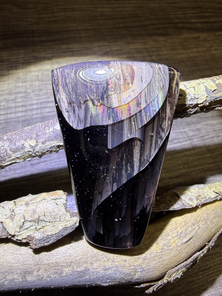 AAA+ 123 Carat Premium Fire Obsidian Freeform