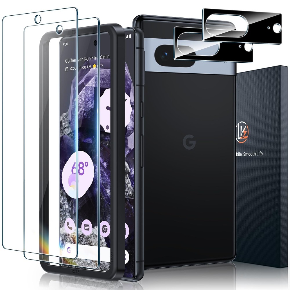 LK 2 Pack for Google Pixel 8 Screen Protector 8, Transparent