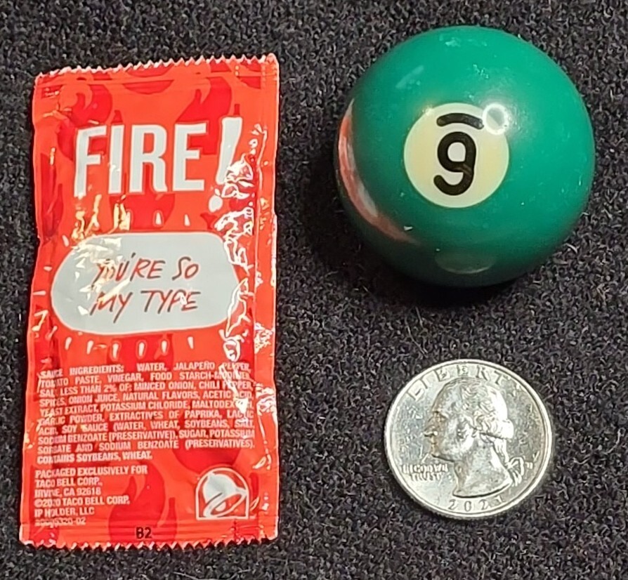 Replacement mini billiard Ball - Solid Green #6 Ball 1.5"