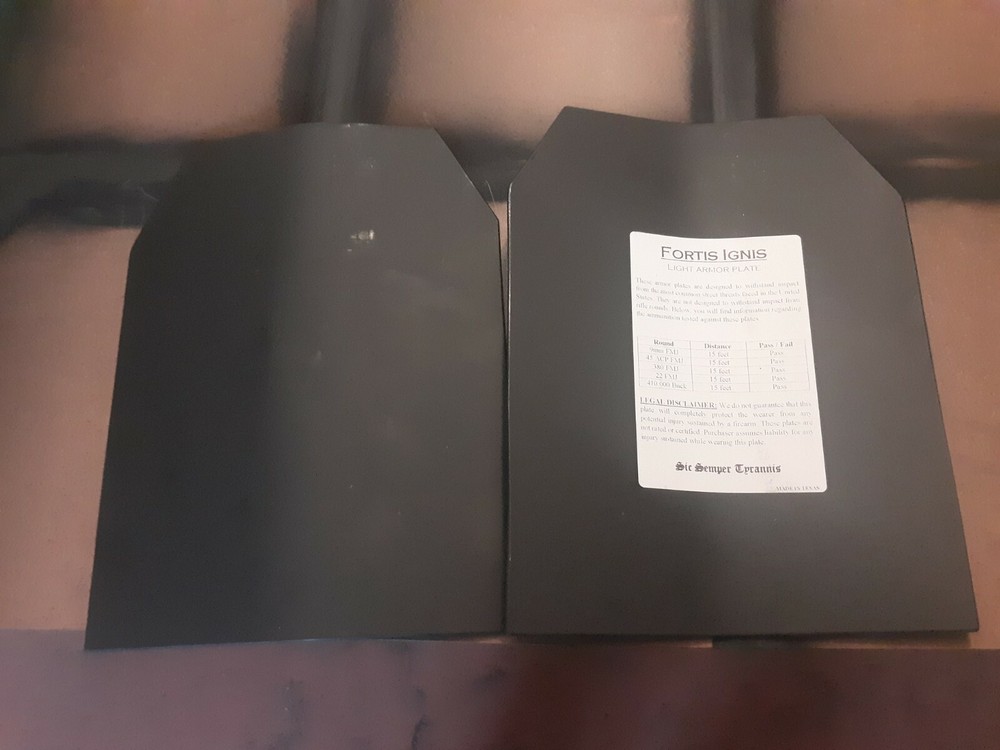 2 Armor Plate Inserts (Video in Description)