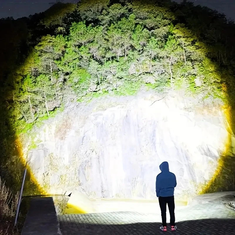 Super Bright LED Tactical Powerful Flashlight Rechargeable Work Light Camping US