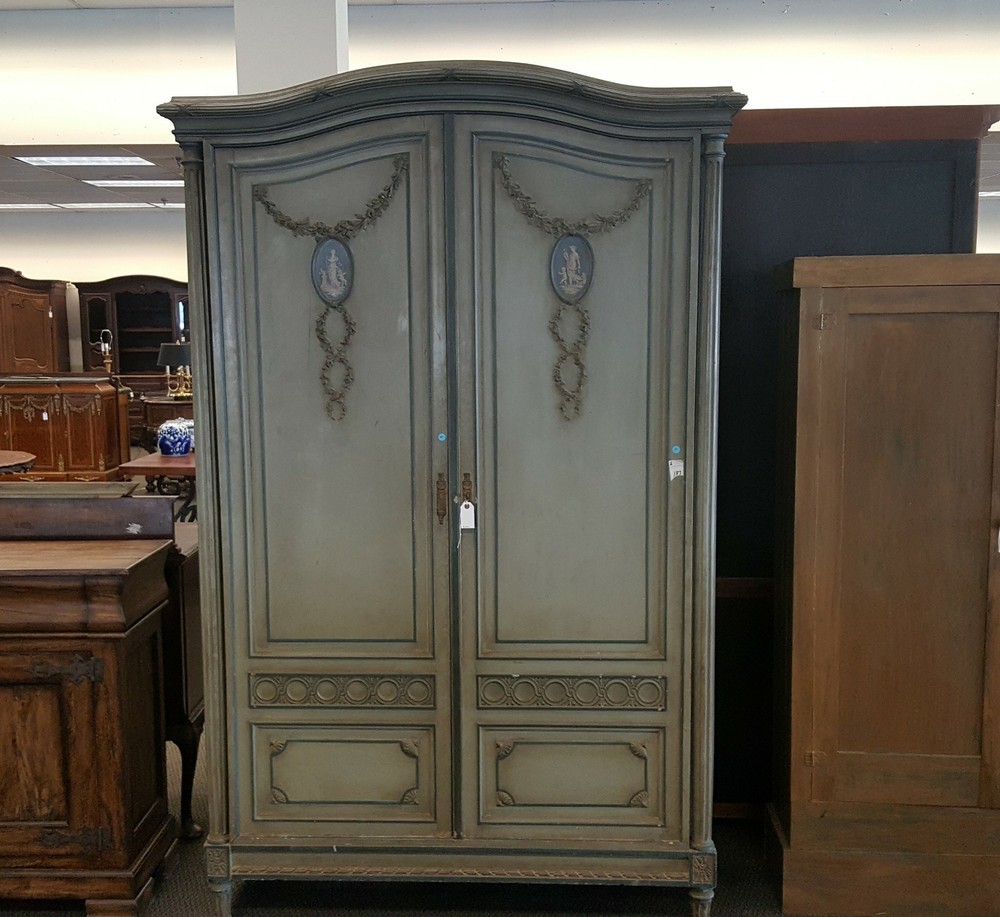 Tall Painted Armoire
