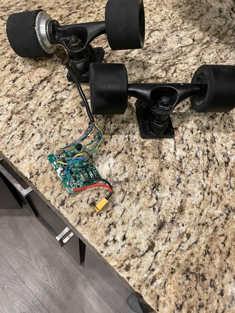 Single Drive Electric Longboard Motor Controller ESC w/Remote & Motorized Wheels