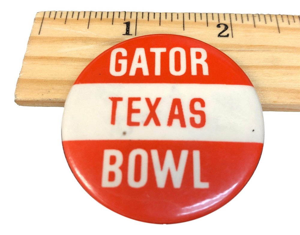1974 Gator Texas Bowl Pinback Button