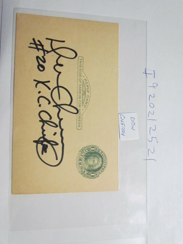 Don Cherry signed Postcard