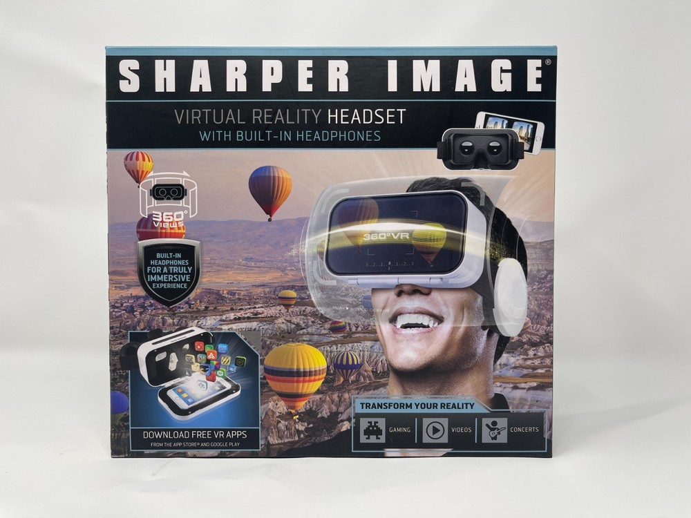 Sharper Image Smartphone 360 Degrees Virtual Reality Headset Transform Reality