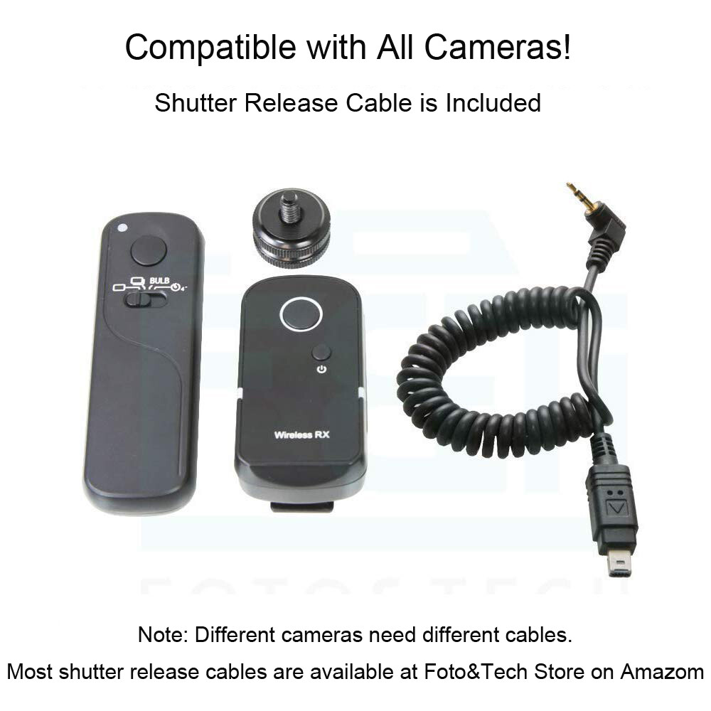 360 Angle Shutter Release Wireless Remote 100M for Nikon D5100 D5000 D3200 D90