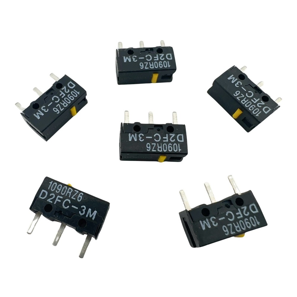 Omron D2FC-3M Yellow Dot Subminiature Basic Micro-Switch (6 Pieces)