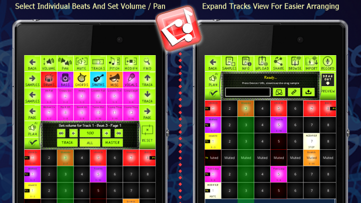 BeatDrops Music and Ringtones Maker App