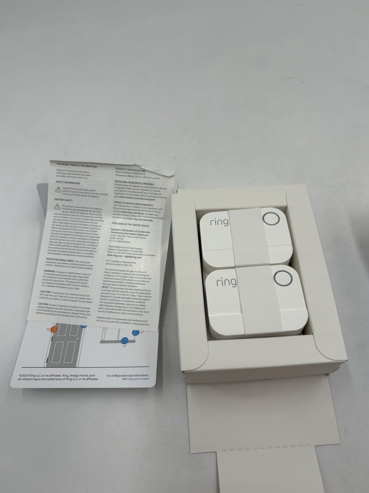 NEW Ring Alarm Wireless Contact Sensor 2nd Gen for Door & Window (2-Pack) Sensor