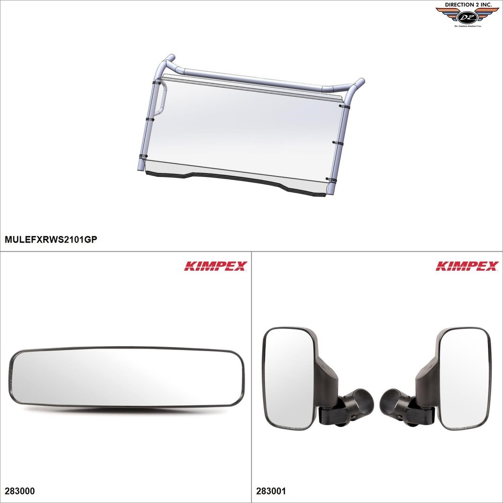 Direction2 Complete Kit Windshield/mirrors - Kit #9956