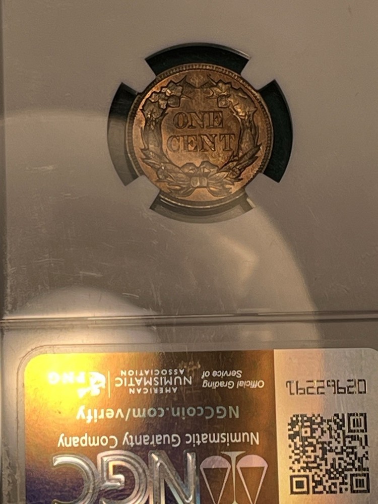 1857 Flying Eagle Cent Uncirculated Details