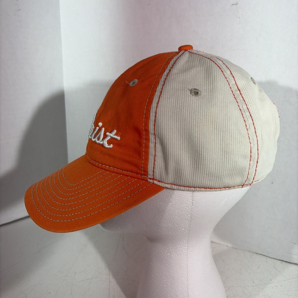 Titleist Orange Cream Golf Baseball Cap Hat Strap Back Adjustable