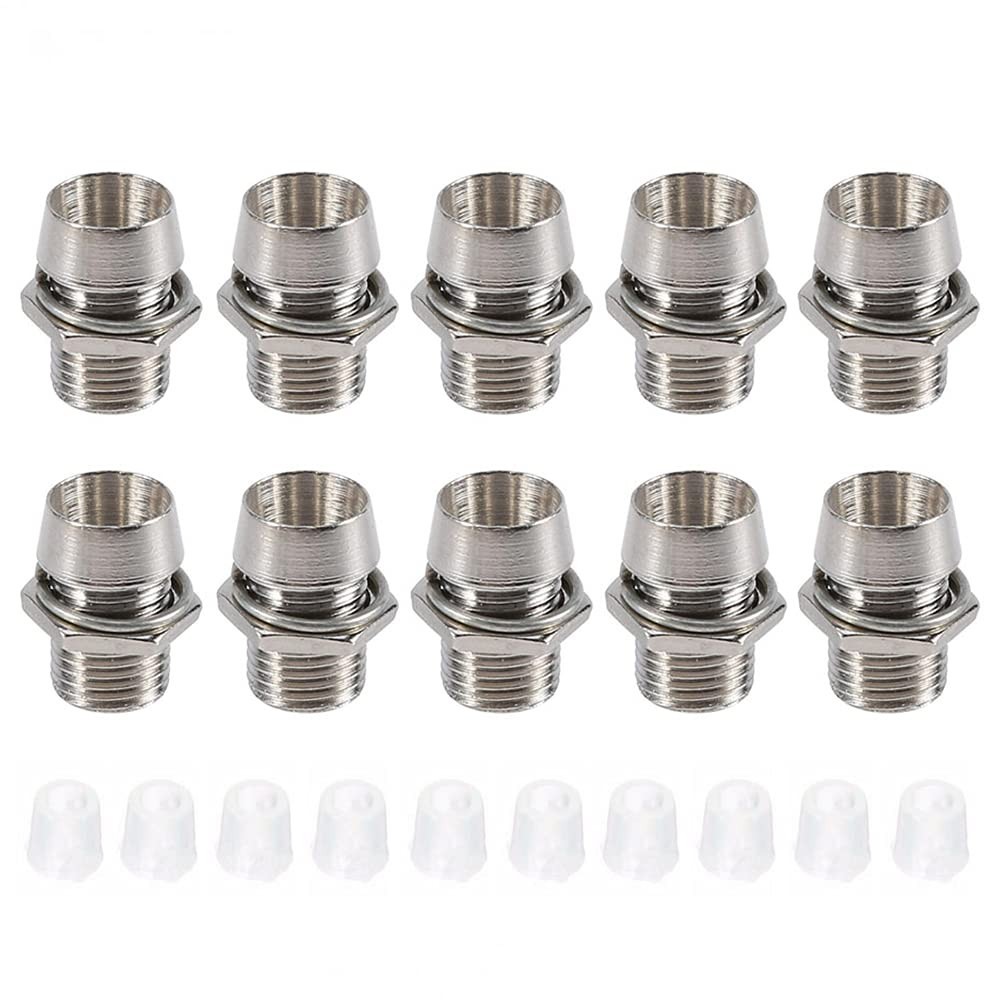 Heavy-Duty Chrome 5mm LED Holders - 30PCS Reusable Panel Display Sockets