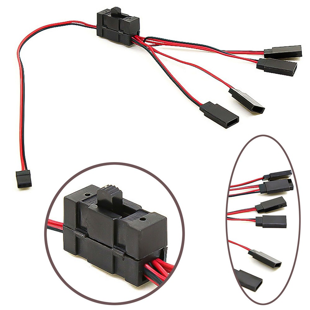 1/10 4Way Split Cable On/Off Controller Switch Y Wire For TRX-4 SCX10 RC Crawler