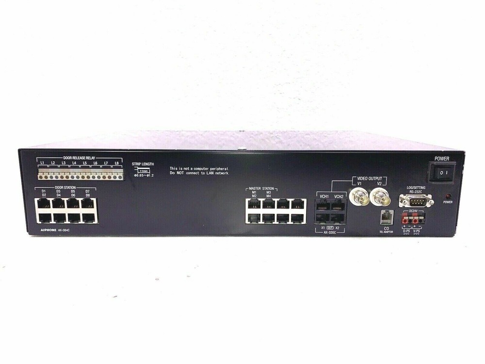 Aiphone AX-084C Central Exchange Unit 8-Door Master AX Video Intercom System