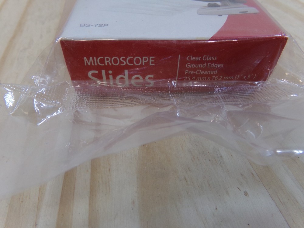 Amscope Microscope Slides BS-72P Clear Glass