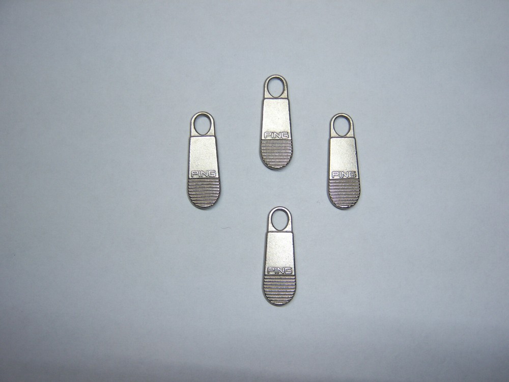 New Metal Ping Zipper Pull " Lot of 4 Pulls "