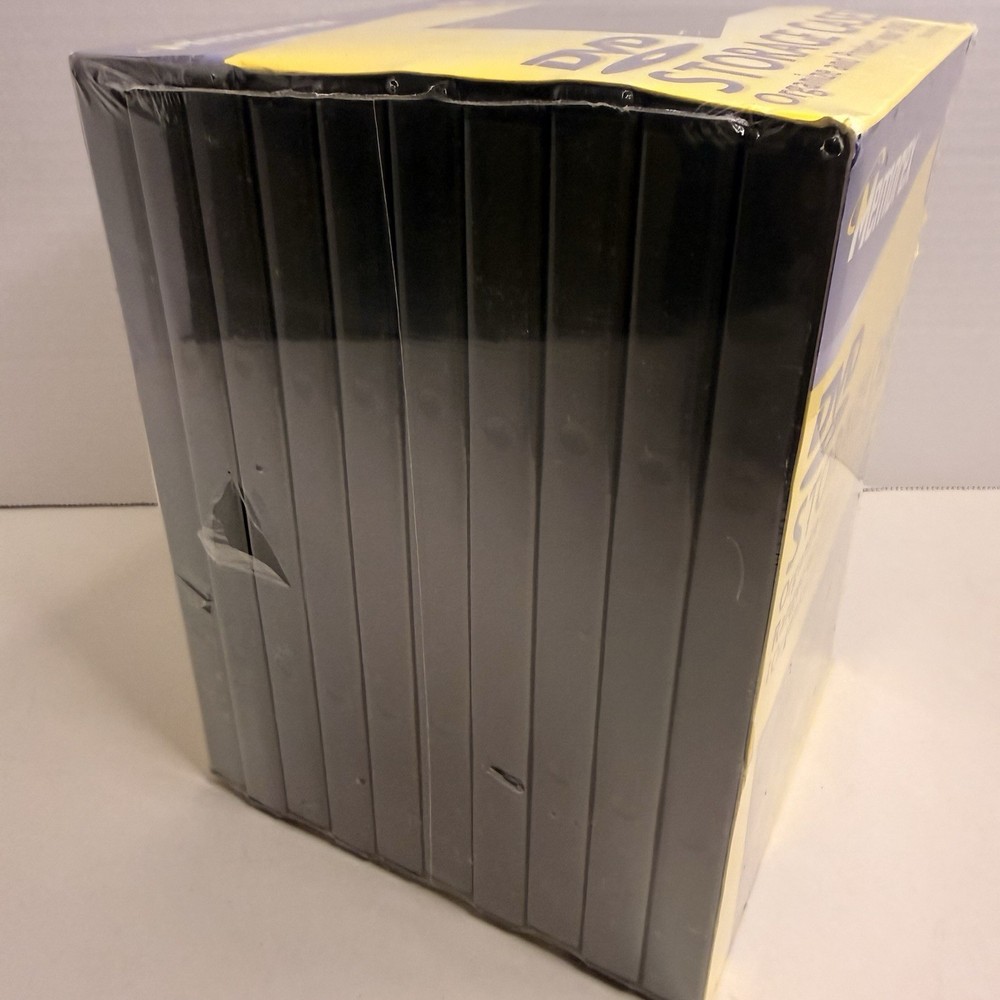 Memorex DVD Storage Cases 10 Pack Black Replacement w/ Software NEW