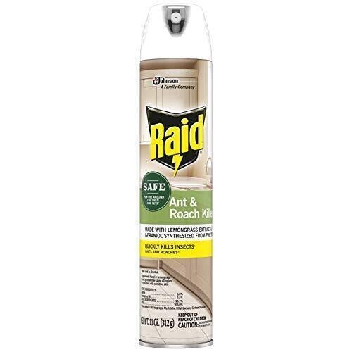 Raid Ant & Roach Killer 11 ounce Plant Based Safe for Pet & Child