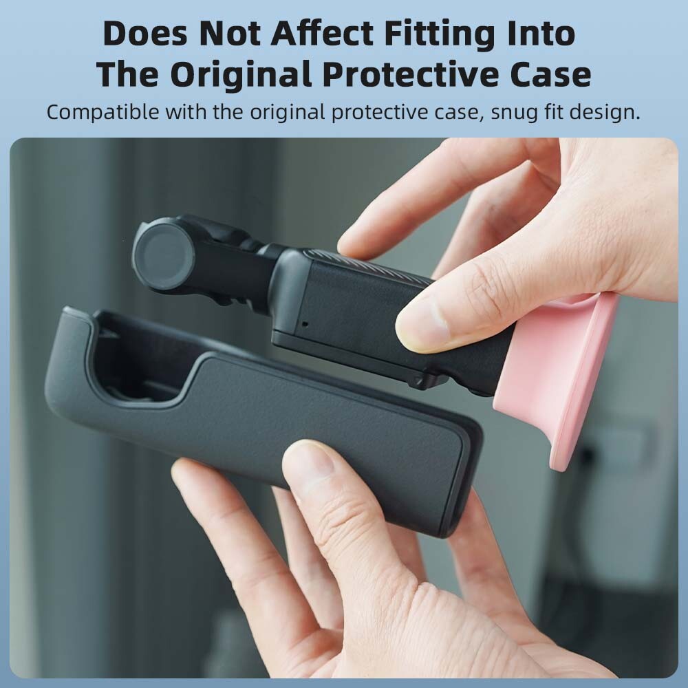 For DJI Osmo Pocket 3 Pink Silicone Desktop Base Fixed Support Bracket Accessory