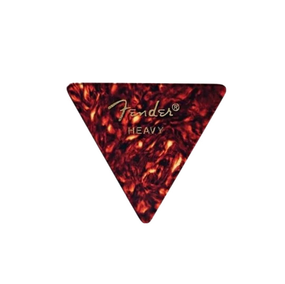 Fender Triangle Tortoise Celluloid 355 Heavy Picks 3 Pack