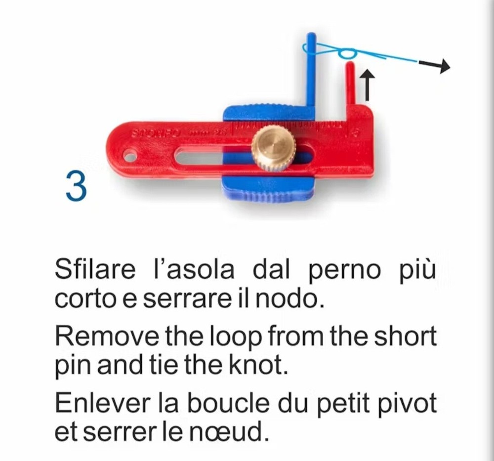 STONFO ADJUSTABLE LOOP TYER. CALIBRATION/TYER TOOL WITH INSTRUCTIONS