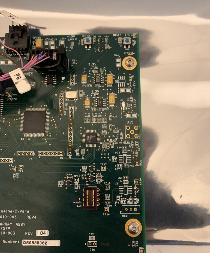 Illumina/Cyvera Line Array Camera 277579 with Main Circuit Board and Cables.