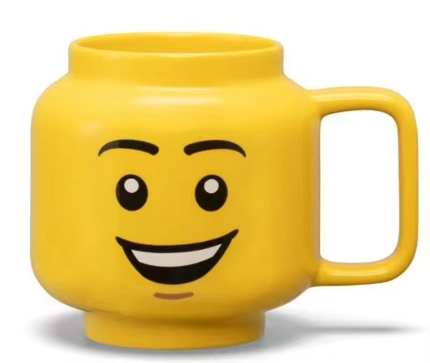LEGO Head Coffee Mug