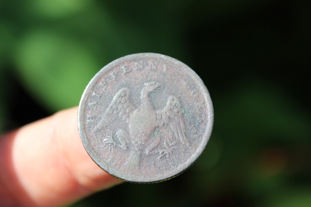 Canadian Half Penny token, Spread Eagle, 1814