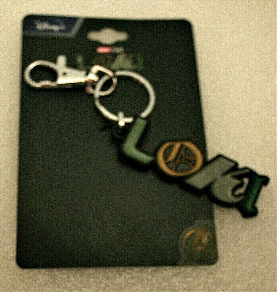 Disney Studios Loki Logo Marvel Comics Key Chain New NOS MIP