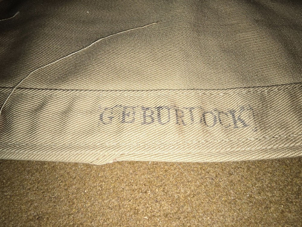 WWII USMC Garrison Cap Named to G.E. Burlock