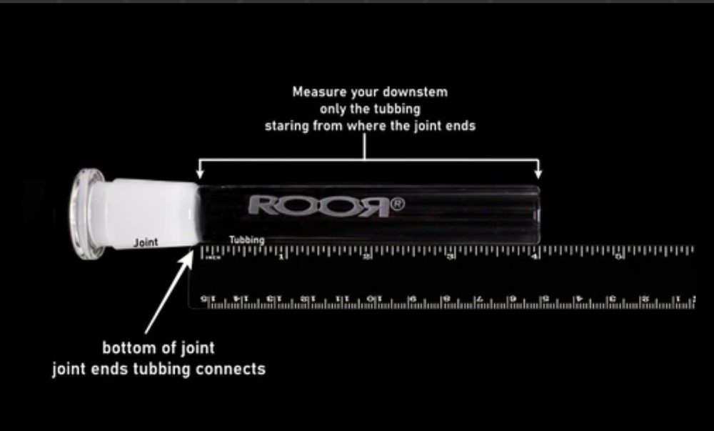 ROOR® Downstem & Bowl Set Green Decal