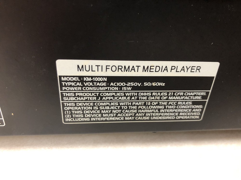 RSQ Multi Media Player Cd DVD LM-1000N Working Tested