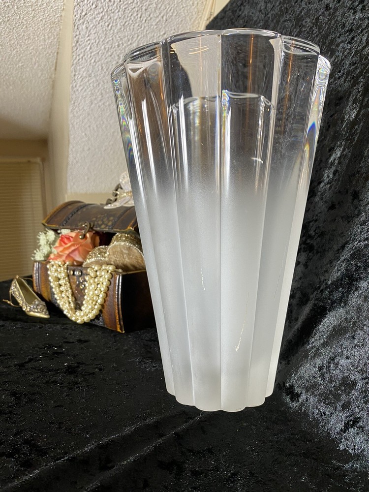 Crystal & Frosted Vase