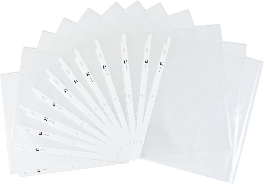 Sheet Protectors, Loading with Binder Holes, 2 Mils