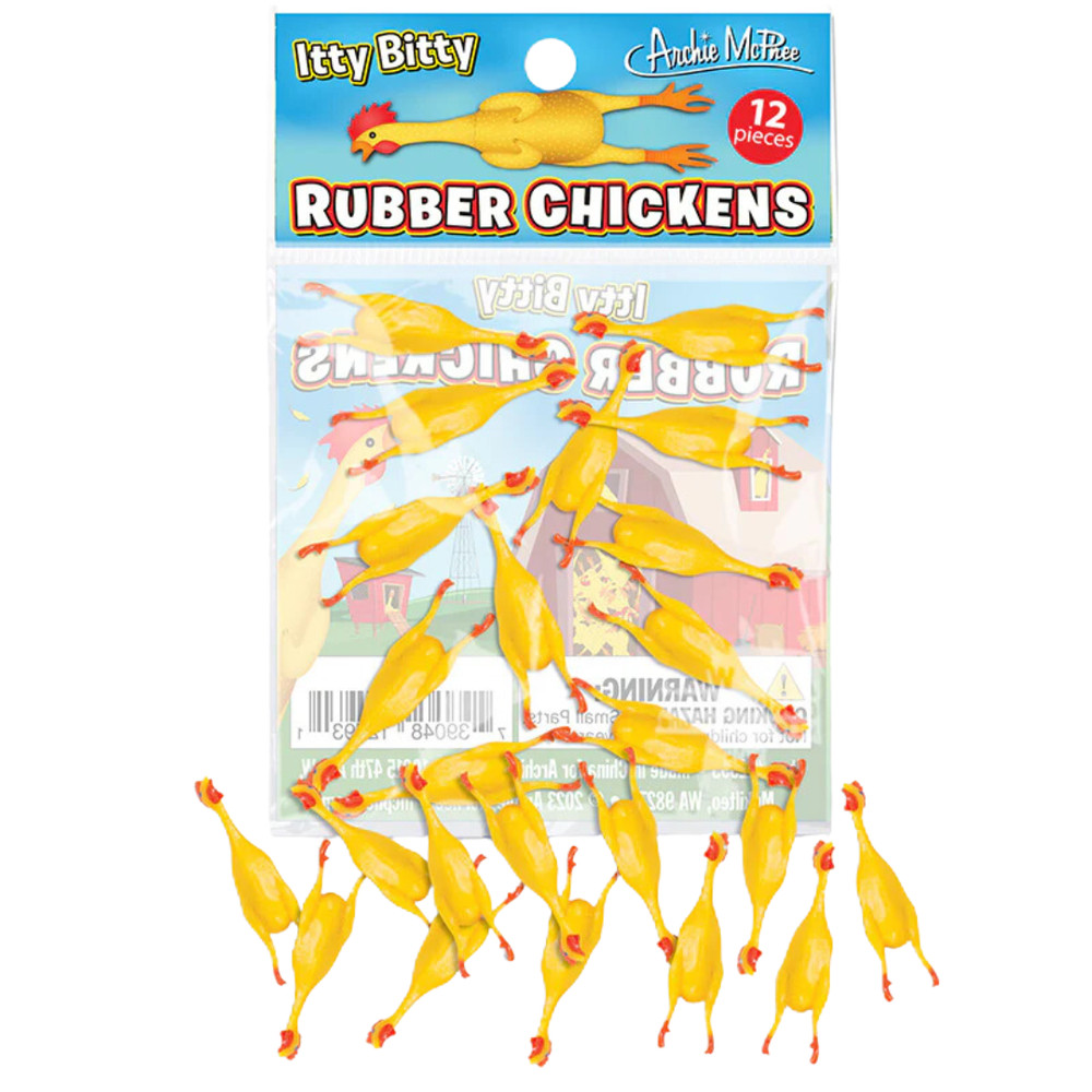 Archie McPhee Itty Bitty Rubber Chickens