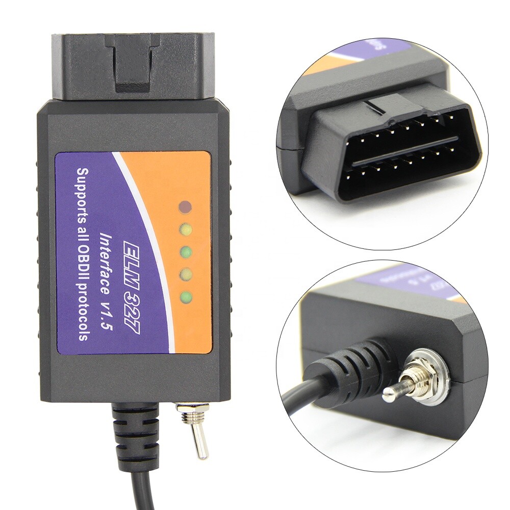 ELM327 USB Modified For Ford ELMconfig latest HS-CAN Switch CH340 Chip Converted