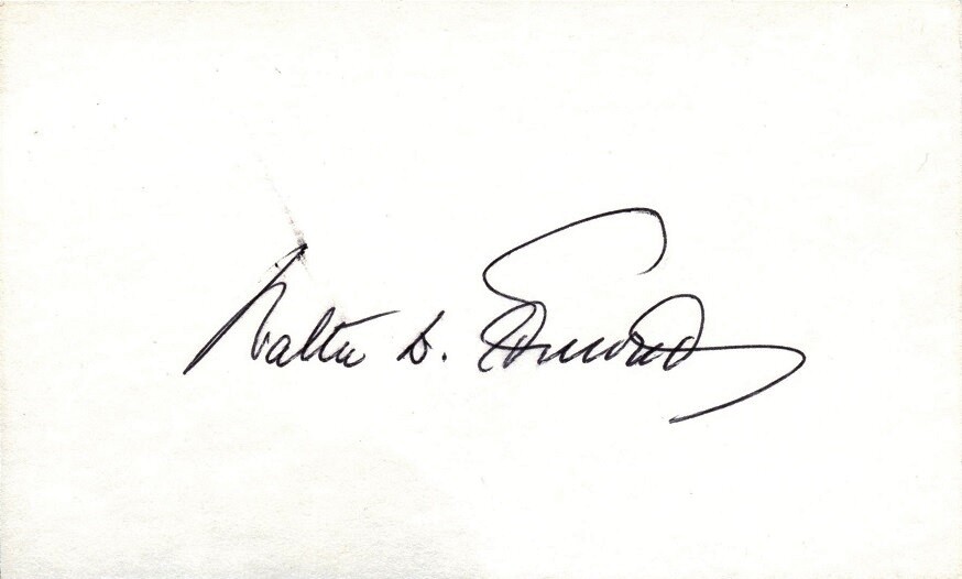 WALTER D. EDMONDS In-person Autograph
