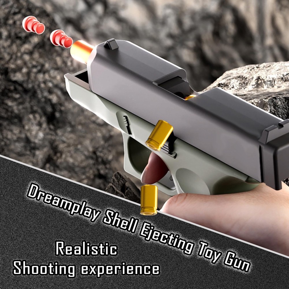 Dreamplay Shell Ejecting Toy Gun VP9 Realistic Automatic Pull Back Action