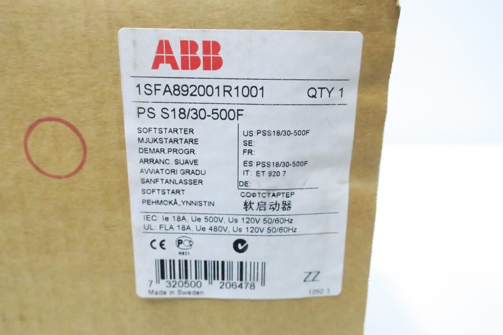 Abb 1SFA892001R1001 Soft Starter